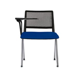 SILLA ESCOLAR RE/POLIPROPILENO AS/HULE ESPUMA TAPIZADO C/PALETA LATERAL ANTIPANICO Y RETRACTIL CROMADA RSOLOIHP85CR