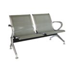 BANCA LAMINA ACERO TROQUELADA PERFORADA CROMADA 2 PLAZAS R OBOHR28002PCR