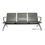 BANCA LAMINA ACERO TROQUELADA PERFORADA CROMADA 3 PLAZAS R OBOHR28003PCR