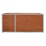 CREDENZA MELAMINA 28Y16MM 120X50X75 2 PUERTAS 1 ENTREPAÑO INTERNO 2  CAJONES PAPELEROS 1 ARCHIVO RZEZEDCR1C