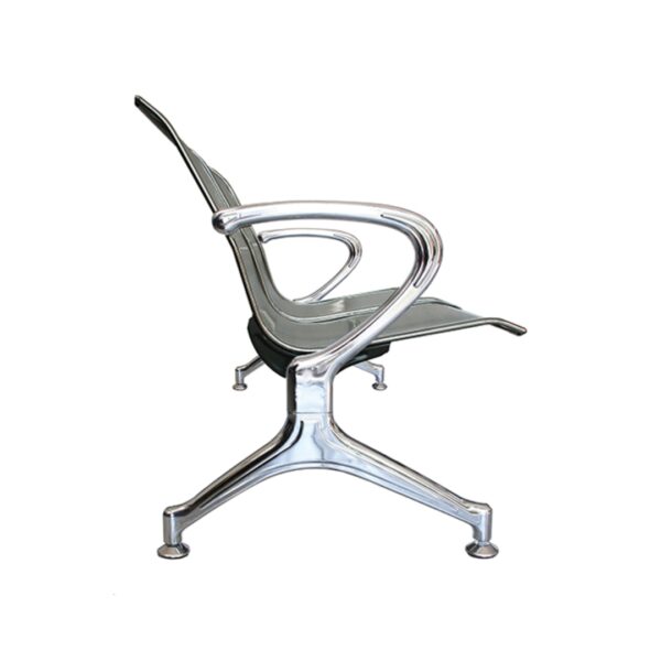 BANCA LAMINA ACERO TROQUELADA PERFORADA CROMADA 2 PLAZAS R OBOHR28002PCR