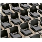 SILLA ESCOLAR RE/POLIPROPILENO AS/HULE ESPUMA TAPIZADO PALETA ABATIBLE RSOLOHP1'7