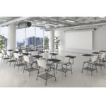 SILLA ESCOLAR  POLIPROPILENO C/PALETA ACERO TORQUELADO C/PARRILLA RSOLOHP2307