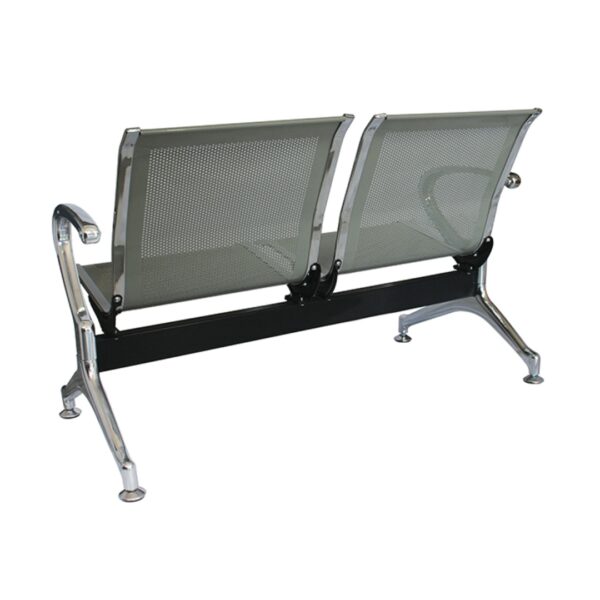 BANCA LAMINA ACERO TROQUELADA PERFORADA CROMADA 2 PLAZAS R OBOHR28002PCR