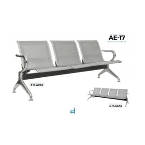 BANCA LAMINA ACERO ROLADO EN FRIO 3 PLAZAS RABAE17