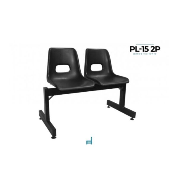 BANCA POLIPROPILENO CONCHA PLASTICA 2 PLAZAS RABPL152P