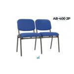 BANCA TUBULAR AGLOMERADO TAPIZADO HULE ESPUMA 5CM 2 PLAZAS RABAB4002P