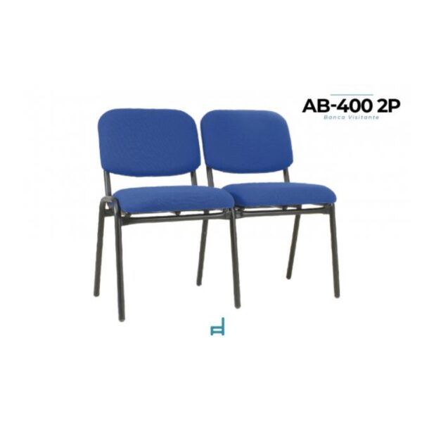 BANCA TUBULAR AGLOMERADO TAPIZADO HULE ESPUMA 5CM 2 PLAZAS RABAB4002P