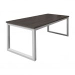 MESA TUBULAR MELAMINA 28MM 200X80X75 REEMEDMPC20080